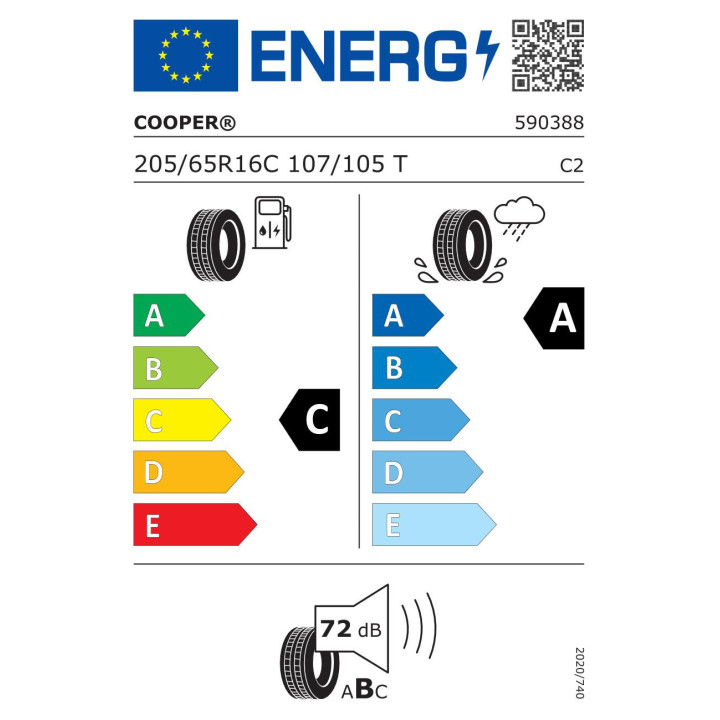 Anvelope vara COOPER Evolution van 205/65R16C 107/105T 8PR