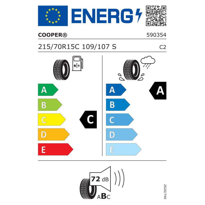 Anvelope vara COOPER Evolution van 215/70R15C 109/107S 8PR