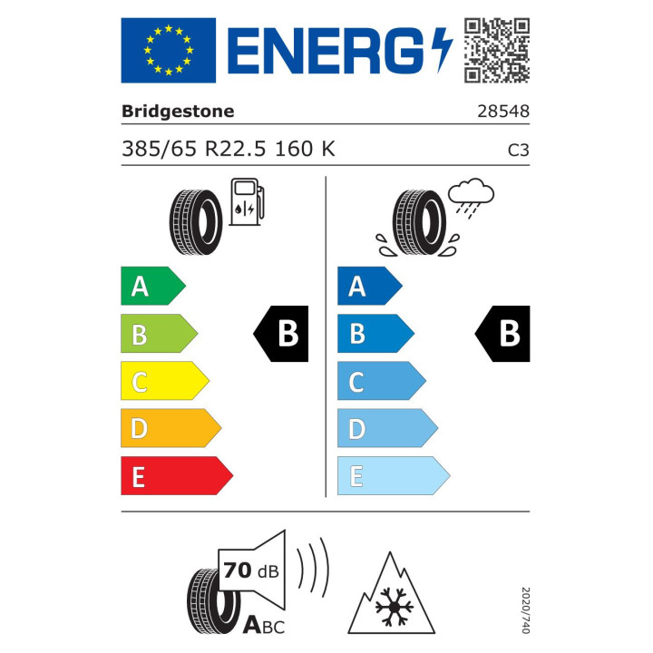 Anvelope  BRIDGESTONE Duravis r-trailer 002 385/65R22.5 160/158L  