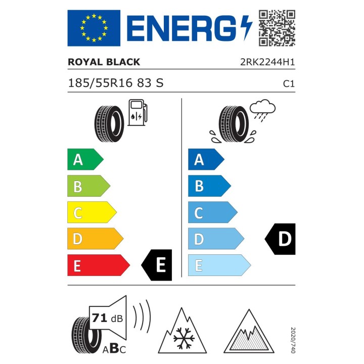 Anvelope iarna ROYAL BLACK Royal ice 185/55R16 83S  