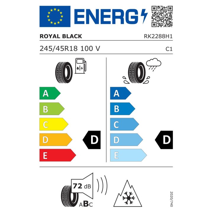 Anvelope iarna ROYAL BLACK Royal winter 245/45R18 100V XL