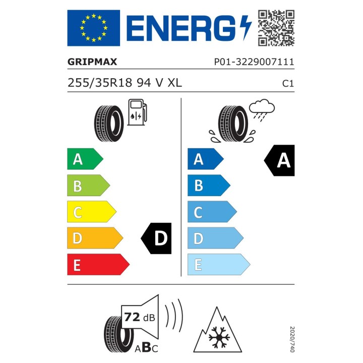 Anvelope iarna GRIPMAX Suregrip pro winter 255/35R18 94V XL