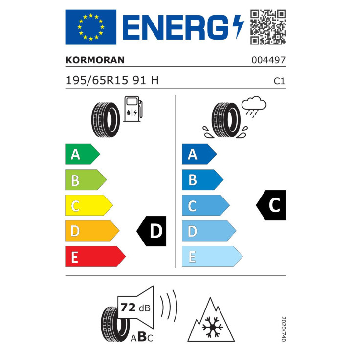 Anvelope iarna KORMORAN Snow 195/65R15 91H  