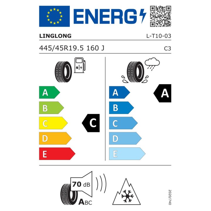 Anvelope  LINGLONG L-t10 445/45R19.5 160J 20PR