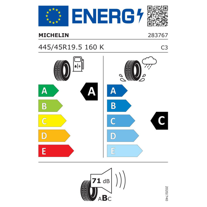 Anvelope  MICHELIN X line energy t 445/45R19.5 160M  