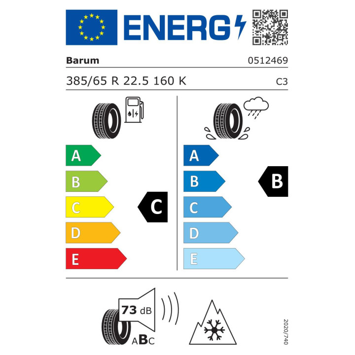 Anvelope  BARUM Bf200r 385/65R22.5 160K 20PR