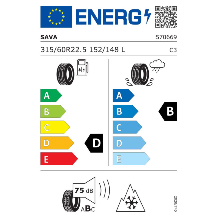 Anvelope  SAVA Orjak 5 315/60R22.5 152/148L  