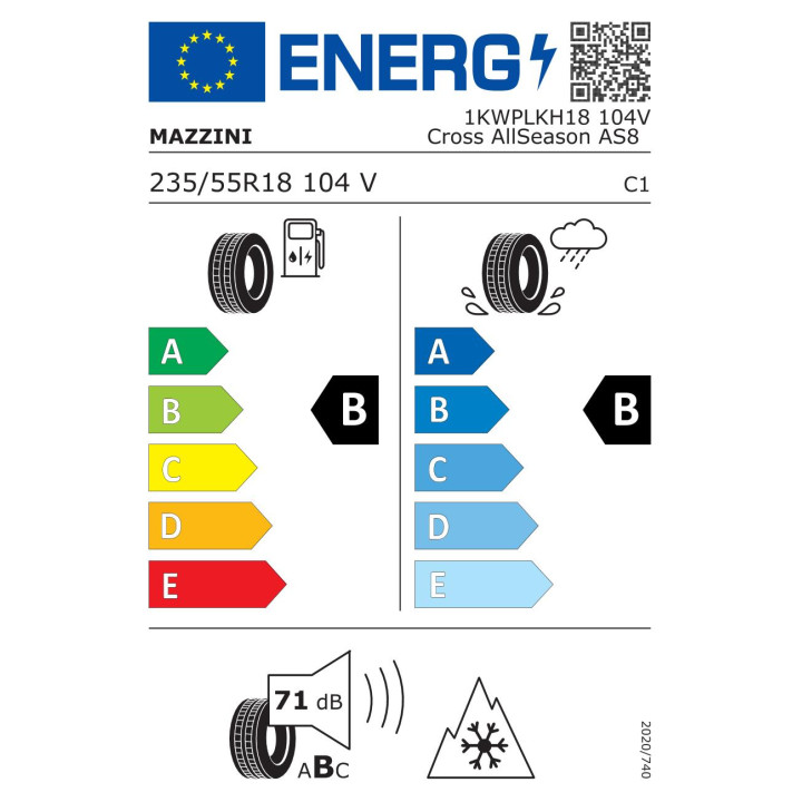 Anvelope all season MAZZINI Cross allseason as8 235/55R18 104V XL