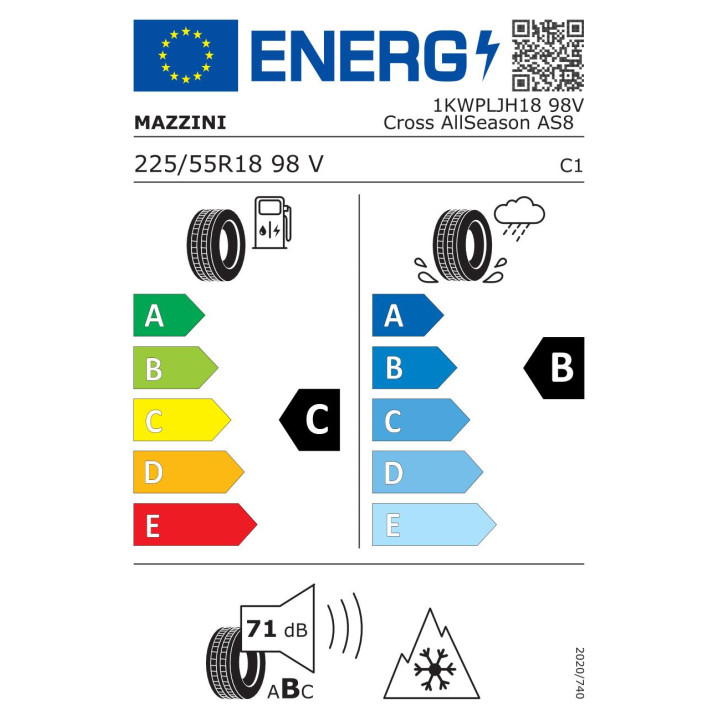 Anvelope all season MAZZINI Cross allseason as8 225/55R18 98V  