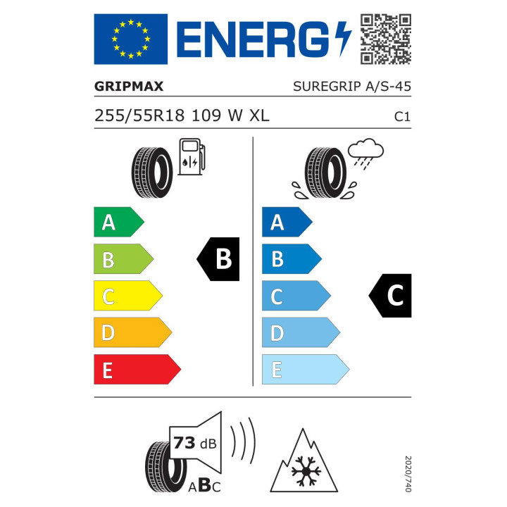 Anvelope all season GRIPMAX Suregrip a_s 255/55R18 109W XL